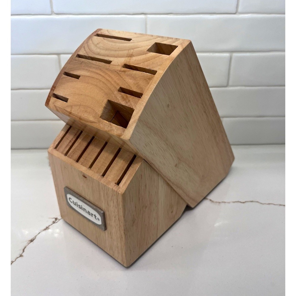 Cuisinart Maple Hard Wood 14 Slot Knives Storage Block